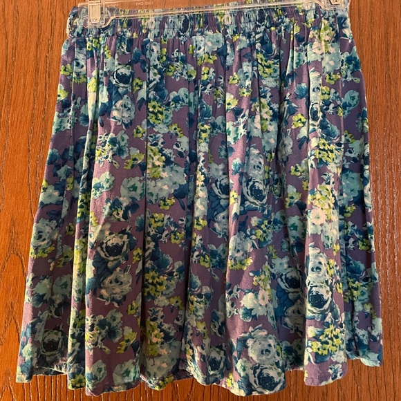 Mossimo XS Blue Flower Skirt - Picture 4 of 6